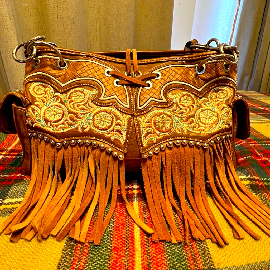 Montana West Embroidered And Fringed Bag